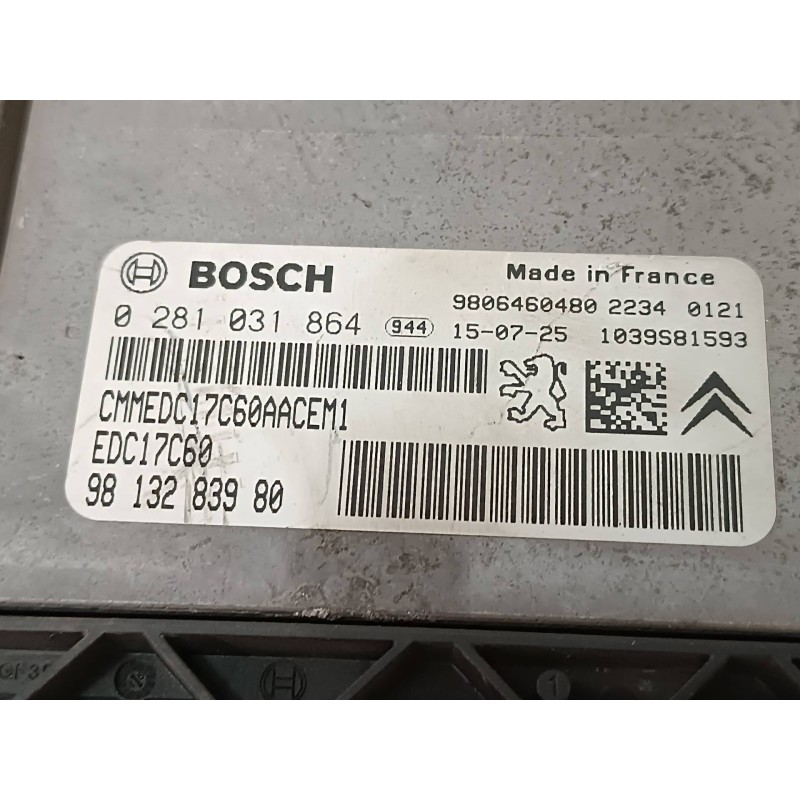 Recambio de centralita motor uce para citroen c4 picasso feel referencia OEM IAM 9813283980 980668798001 KIT - BOSCH