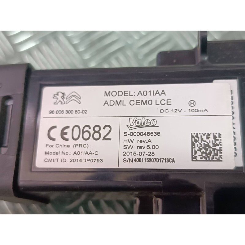 Recambio de centralita motor uce para citroen c4 picasso feel referencia OEM IAM 9813283980 980668798001 KIT - BOSCH