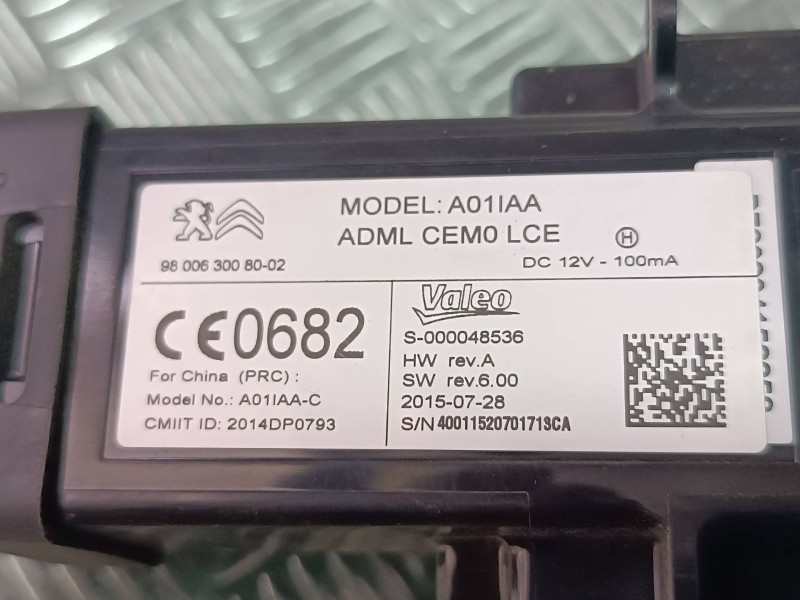 Recambio de centralita motor uce para citroen c4 picasso feel referencia OEM IAM 9813283980 980668798001 KIT - BOSCH