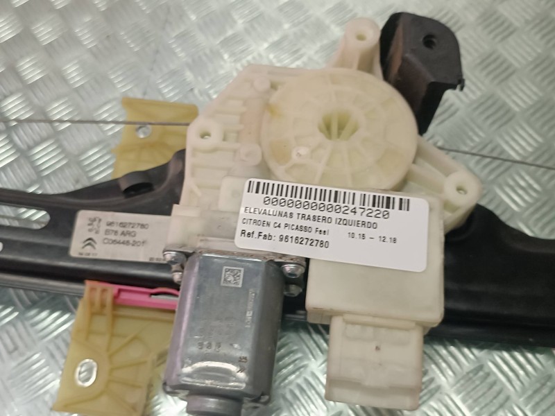 Recambio de elevalunas trasero izquierdo para citroen c4 picasso feel referencia OEM IAM 9616272780 9816271480 ELECTRICO