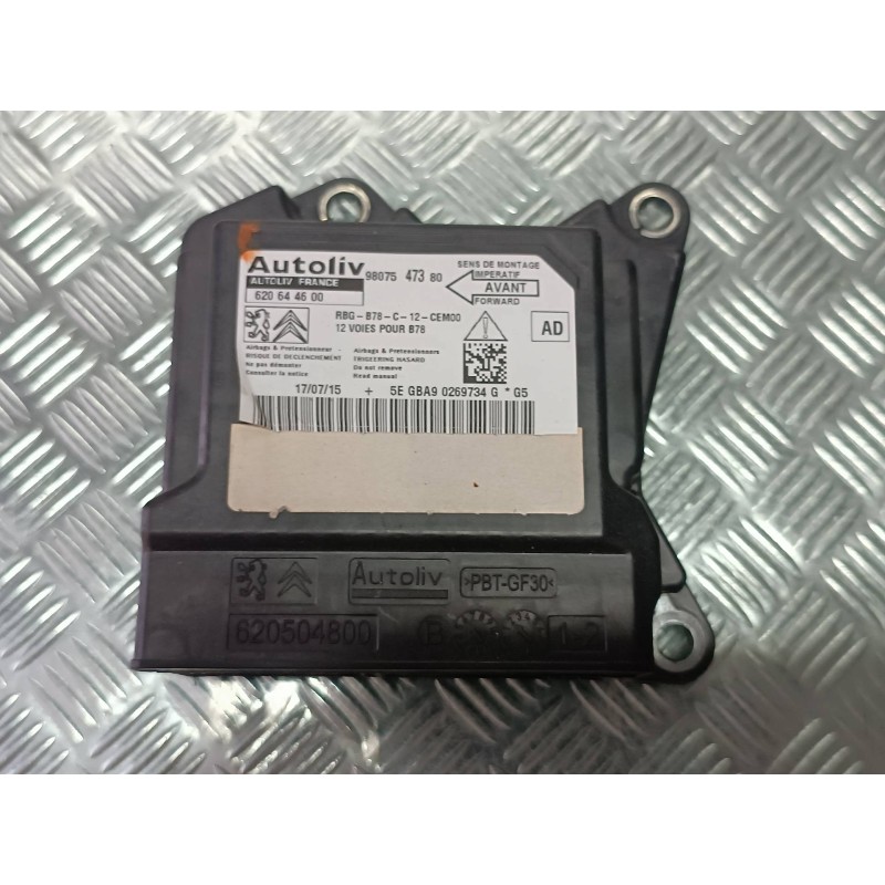 Recambio de centralita airbag para citroen c4 picasso feel referencia OEM IAM 9807547380 620644600 AUTOLIV