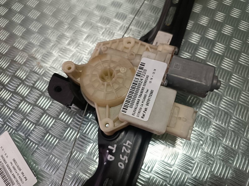 Recambio de elevalunas trasero derecho para citroen c4 picasso feel referencia OEM IAM 9676172380 9675288180 ELECTRICO