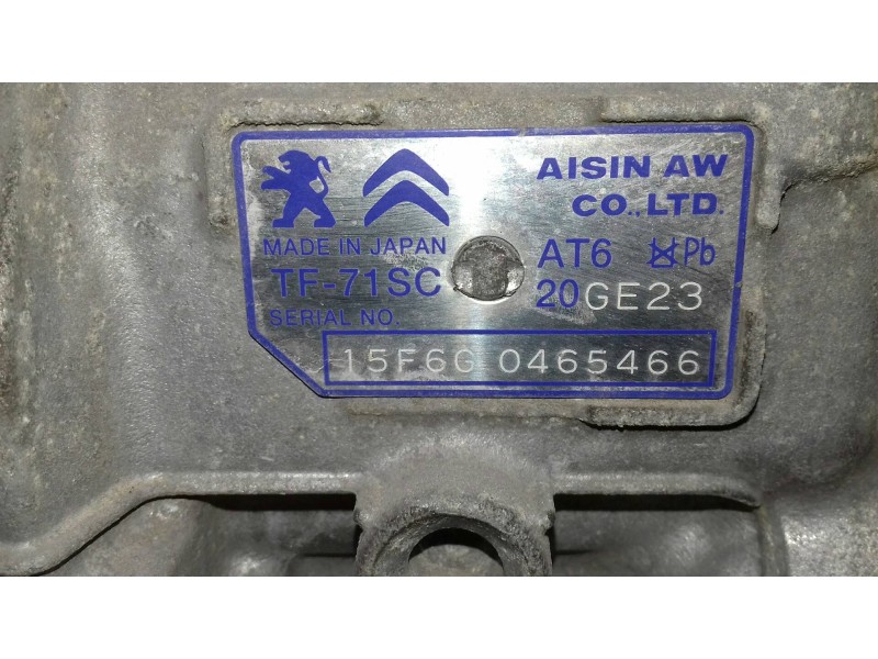 Recambio de caja cambios para citroen c4 picasso feel referencia OEM IAM 20GE23  