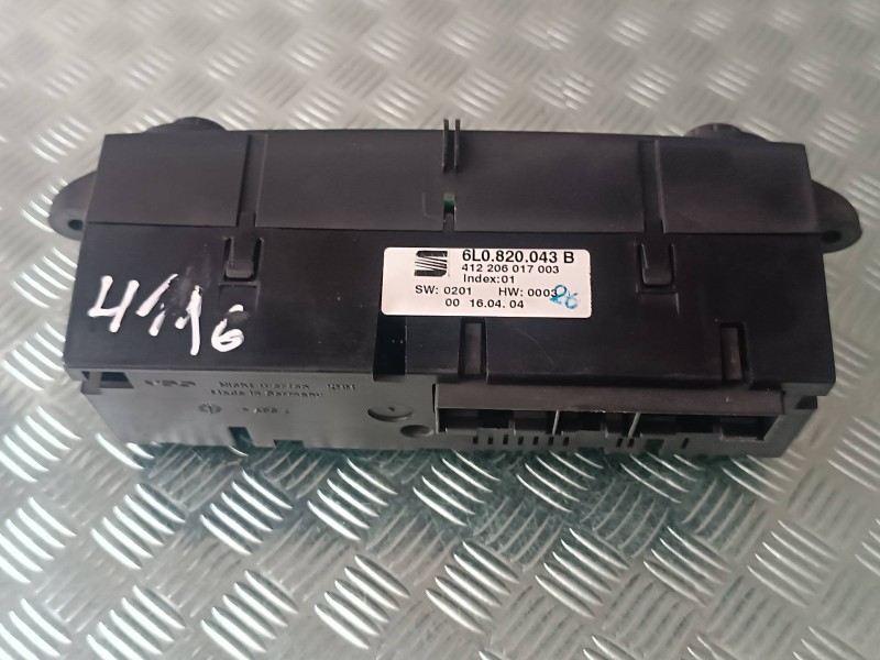 Recambio de mando climatizador para seat ibiza (6l1) cool referencia OEM IAM 6L0820043B 412206017 VDO