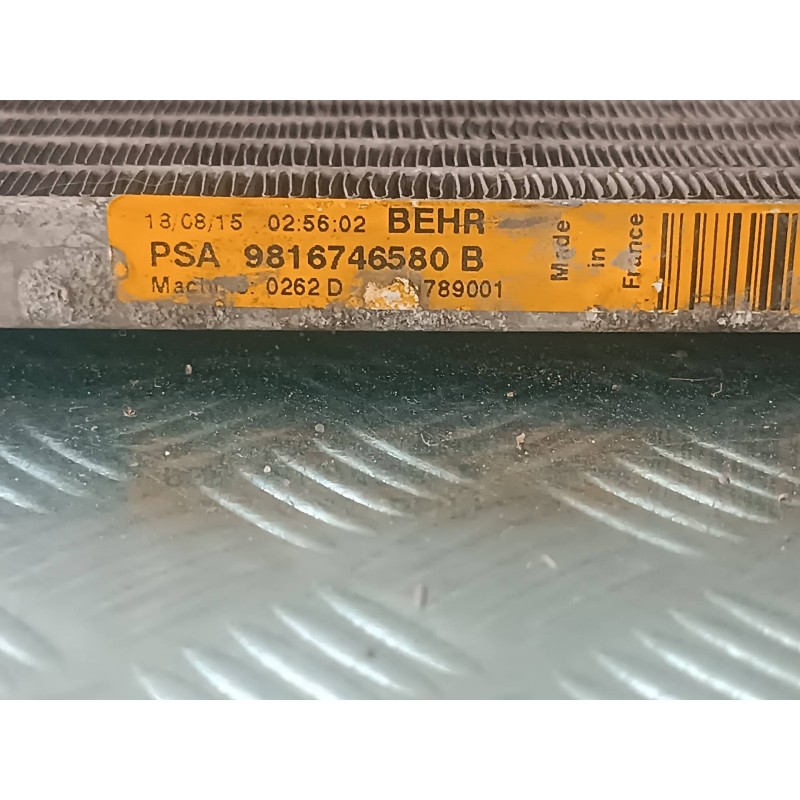 Recambio de condensador / radiador aire acondicionado para citroen c4 picasso feel referencia OEM IAM PSA9816746580B  BEHR