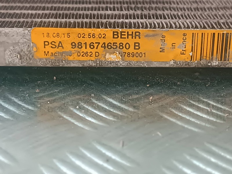 Recambio de condensador / radiador aire acondicionado para citroen c4 picasso feel referencia OEM IAM PSA9816746580B  BEHR