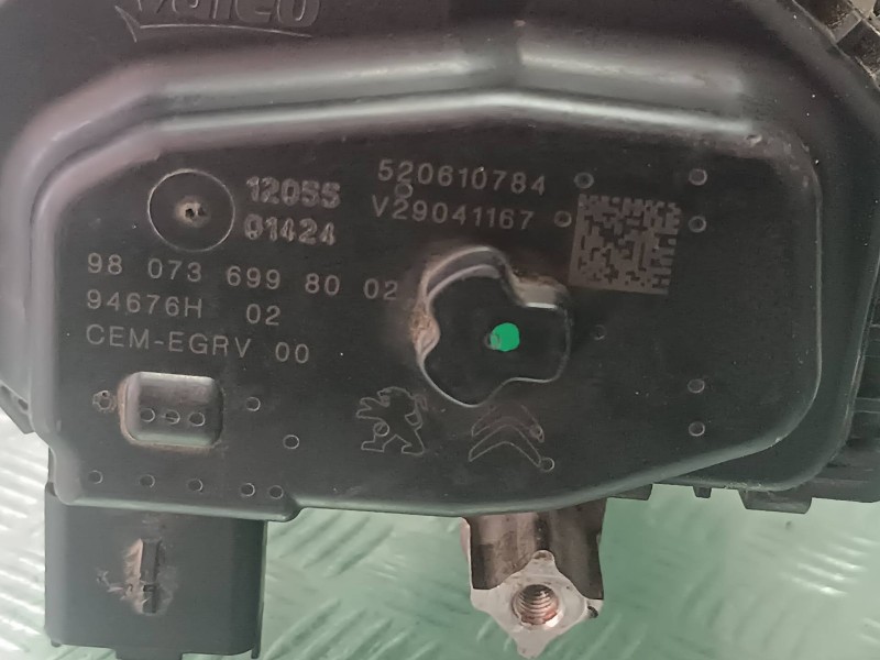 Recambio de valvula egr para citroen c4 picasso feel referencia OEM IAM 9807369980 V29041167 VALEO