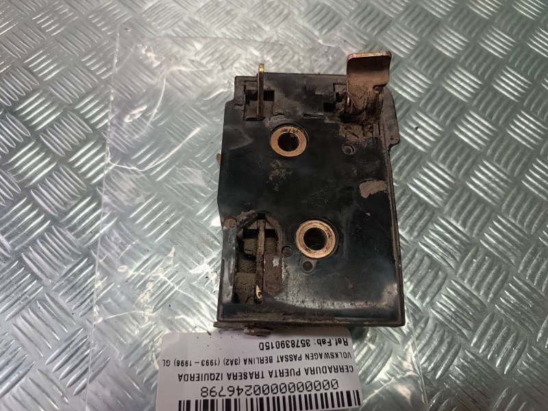 Recambio de cerradura puerta trasera izquierda para volkswagen passat berlina (3a2) gl referencia OEM IAM 357839015D  
