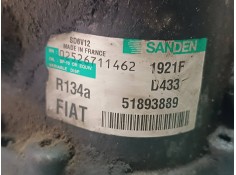 Recambio de compresor aire acondicionado para fiat fiorino adventure sx kasten referencia OEM IAM 51893889 R134A SANDEN 2