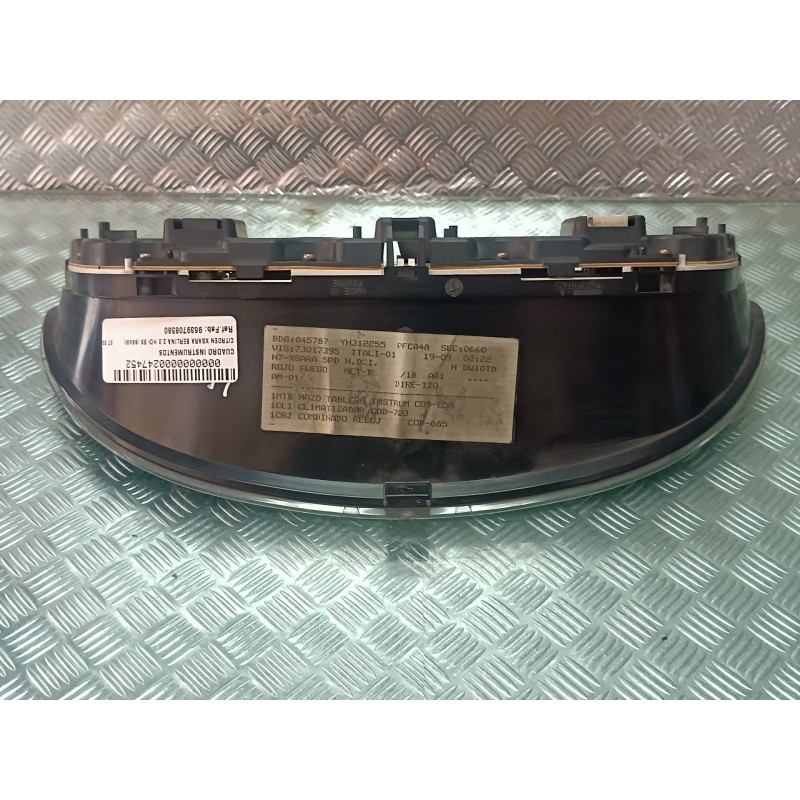 Recambio de cuadro instrumentos para citroen xsara berlina 2.0 hdi sx (66kw) referencia OEM IAM 9639708580 216530840 