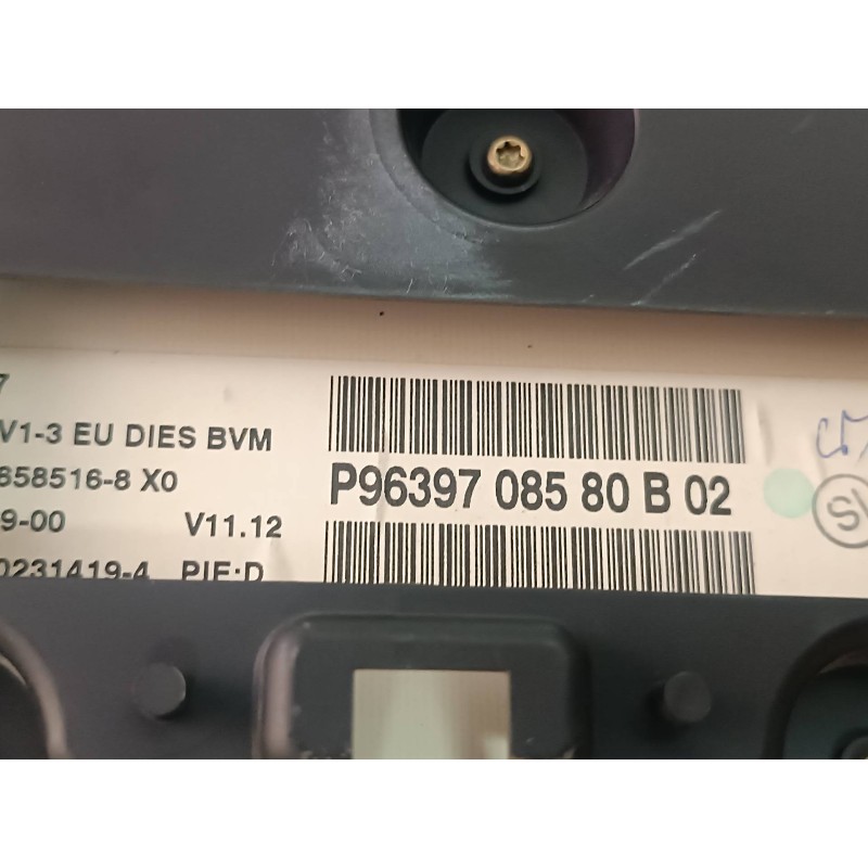 Recambio de cuadro instrumentos para citroen xsara berlina 2.0 hdi sx (66kw) referencia OEM IAM 9639708580 216530840 