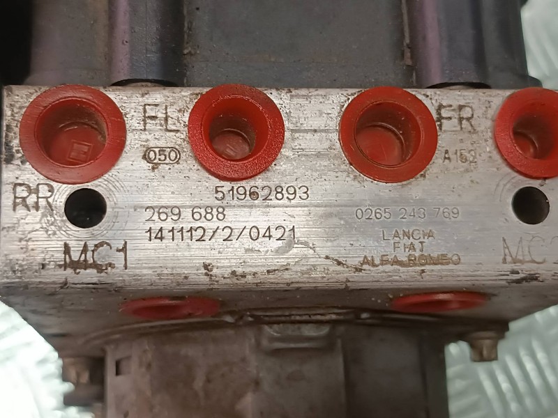 Recambio de abs para fiat fiorino adventure sx kasten referencia OEM IAM 51962893 0265243769 2265106516