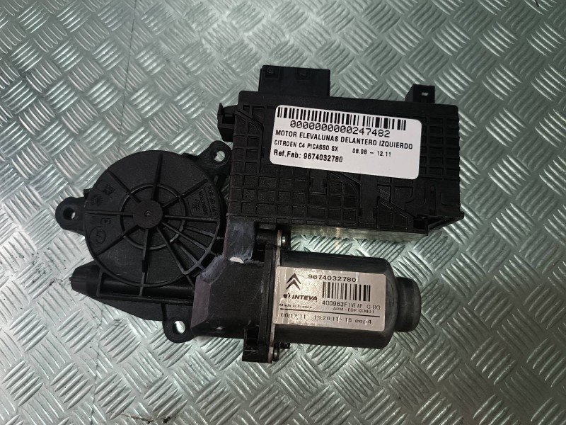 Recambio de motor elevalunas delantero izquierdo para citroen c4 picasso sx referencia OEM IAM 9674032780 400963F 