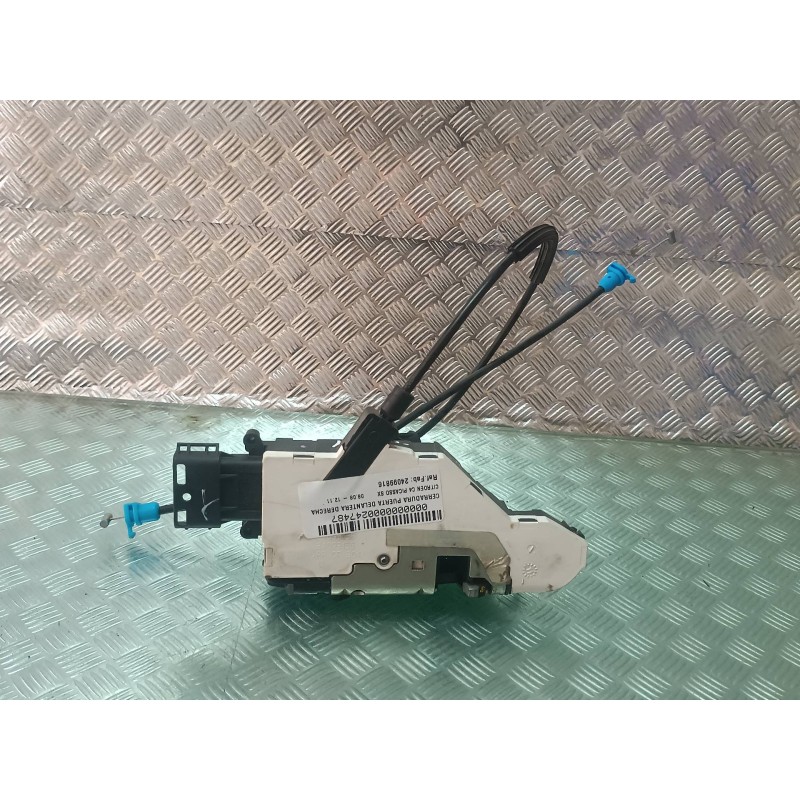 Recambio de cerradura puerta delantera derecha para citroen c4 picasso sx referencia OEM IAM 24099816 24097816 ELECTRICA