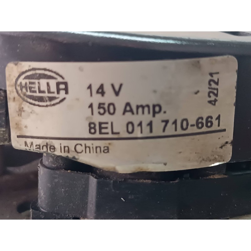 Recambio de alternador para citroen c3 1.4 hdi sx plus referencia OEM IAM 8EL011710661 HELLA 150A