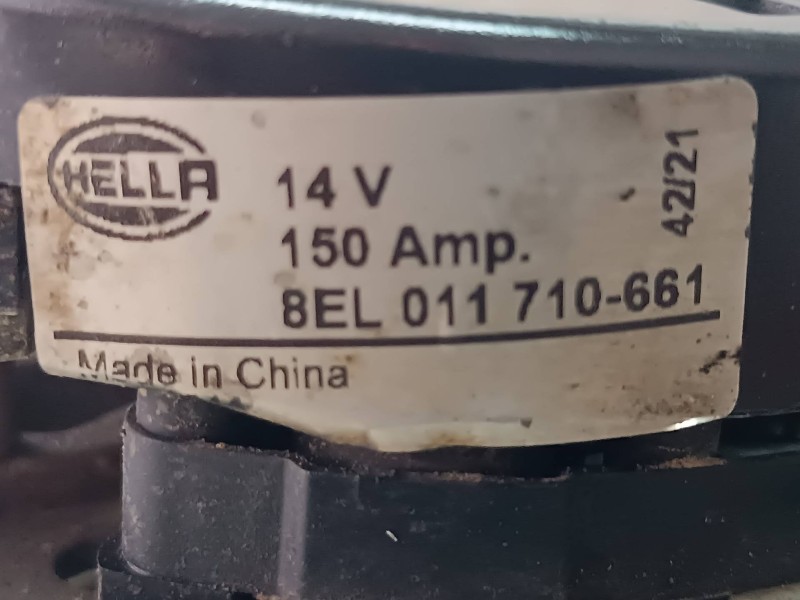 Recambio de alternador para citroen c3 1.4 hdi sx plus referencia OEM IAM 8EL011710661 HELLA 150A