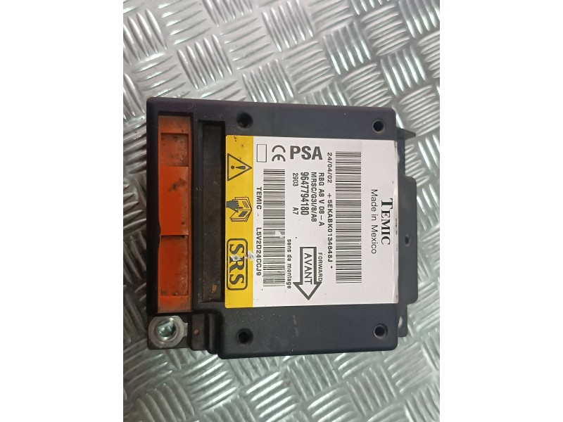 Recambio de centralita airbag para citroen c3 1.4 hdi sx plus referencia OEM IAM 9647794180  TEMIC