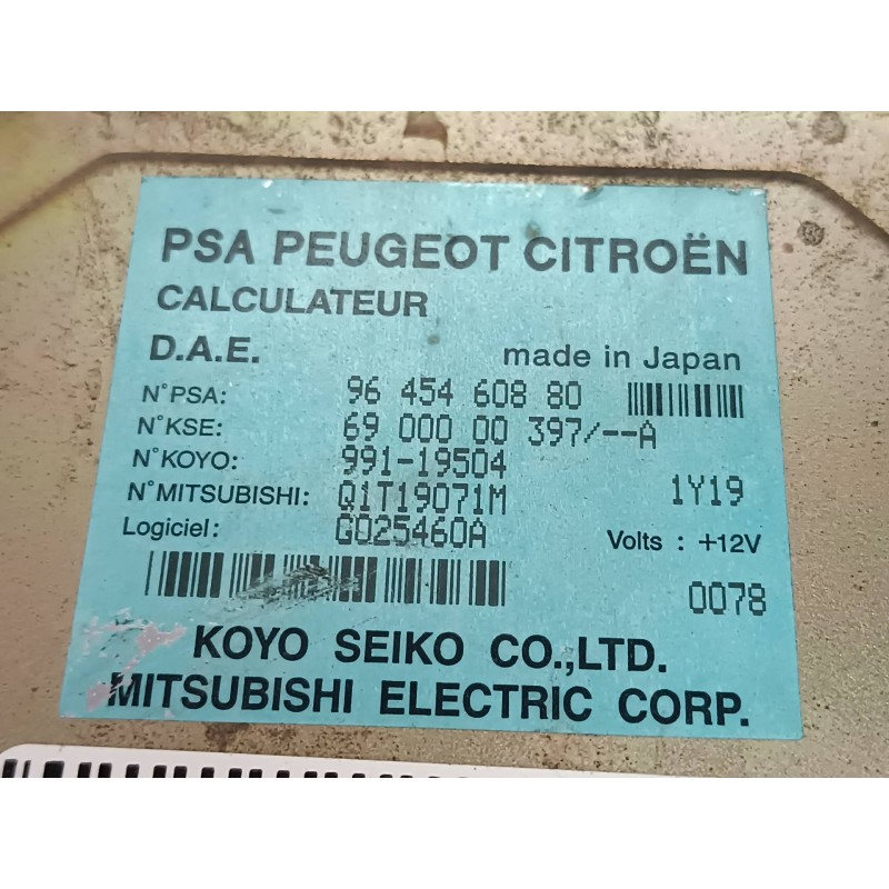 Recambio de centralita check control para citroen c3 1.4 hdi sx plus referencia OEM IAM 9645460880 6900000397A 