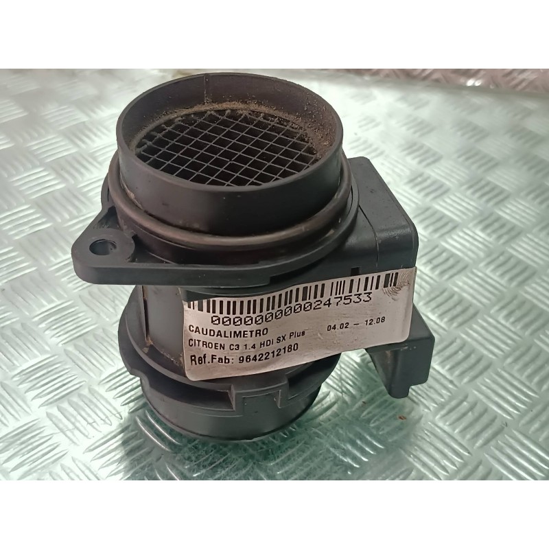 Recambio de caudalimetro para citroen c3 1.4 hdi sx plus referencia OEM IAM 9642212180 5WK9631 SIEMENS