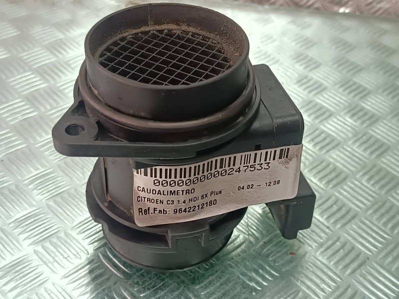 Recambio de caudalimetro para citroen c3 1.4 hdi sx plus referencia OEM IAM 9642212180 5WK9631 SIEMENS