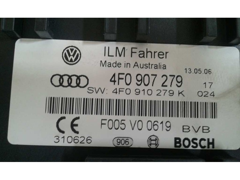 Recambio de modulo electronico para audi a6 berlina (4f2) 2.7 tdi referencia OEM IAM 4F0907279 4F0910279K BOSCH