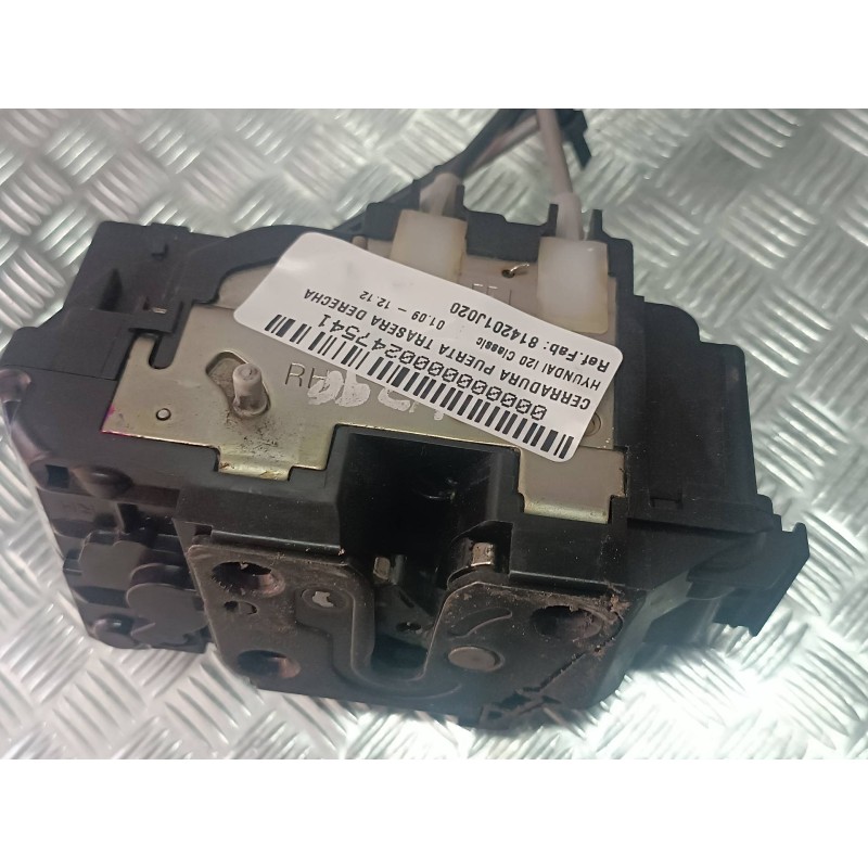 Recambio de cerradura puerta trasera derecha para hyundai i20 classic referencia OEM IAM 814201J020 CONECTOR 2 PINES ELECTRICA