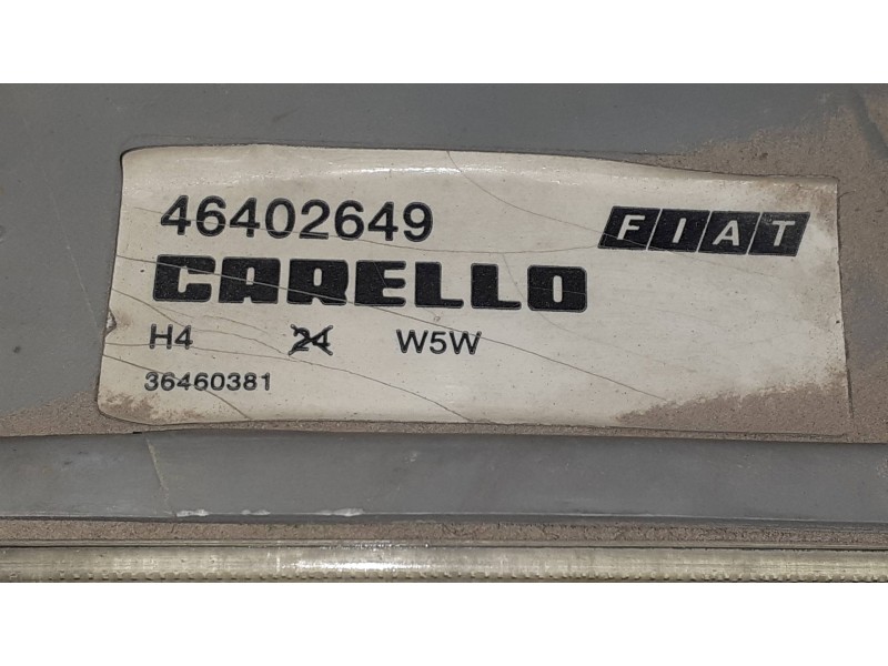 Recambio de faro izquierdo para fiat punto berlina (176) gt t 130 referencia OEM IAM 46402649 36460381 36460748