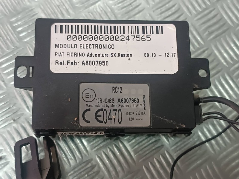 Recambio de modulo electronico para fiat fiorino adventure sx kasten referencia OEM IAM A6007950  META SYSTEM