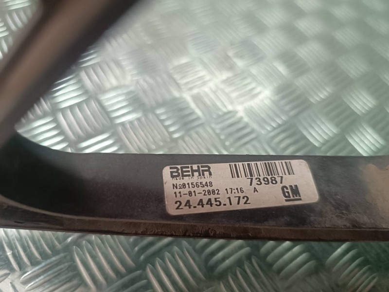 Recambio de electroventilador para opel corsa c comfort referencia OEM IAM 24445172 73987 BEHR