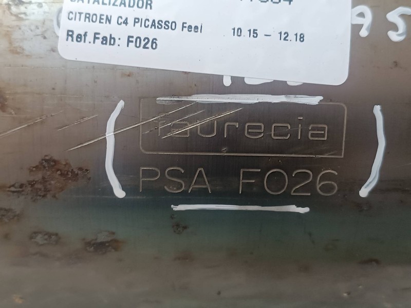 Recambio de catalizador para citroen c4 picasso feel referencia OEM IAM F026 PSAS002 PSAF026