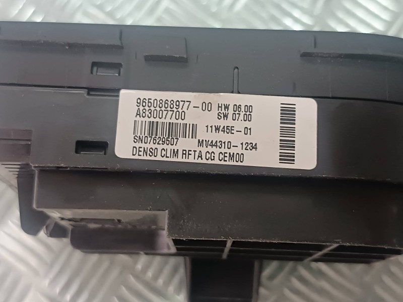 Recambio de mando climatizador para citroen c4 picasso sx referencia OEM IAM 9650868977 A83007700 