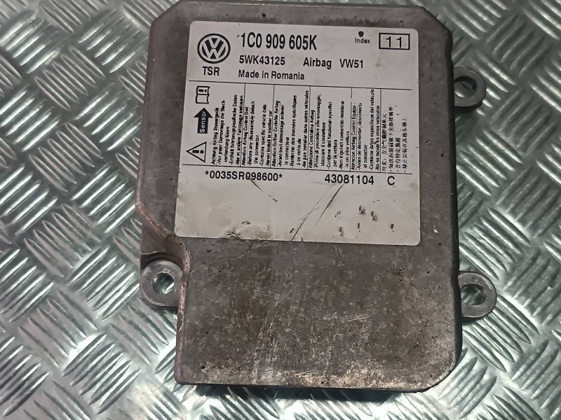 Recambio de centralita airbag para volkswagen polo (9n3) advance referencia OEM IAM 1C0909605K 5WK43125 43081104C