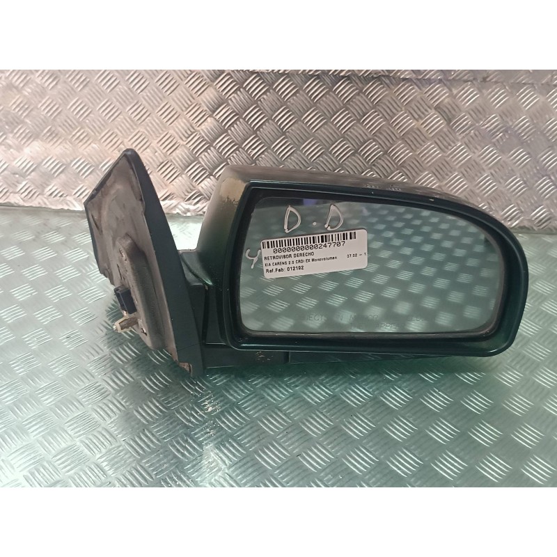 Recambio de retrovisor derecho para kia carens 2.0 crdi ex monovolumen referencia OEM IAM 012192 012193 ELECTRICO