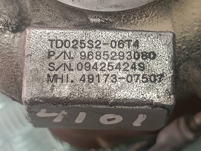 Recambio de turbocompresor para citroen xsara picasso 1.6 hdi 90 exclusive referencia OEM IAM 9685293080 094254249 