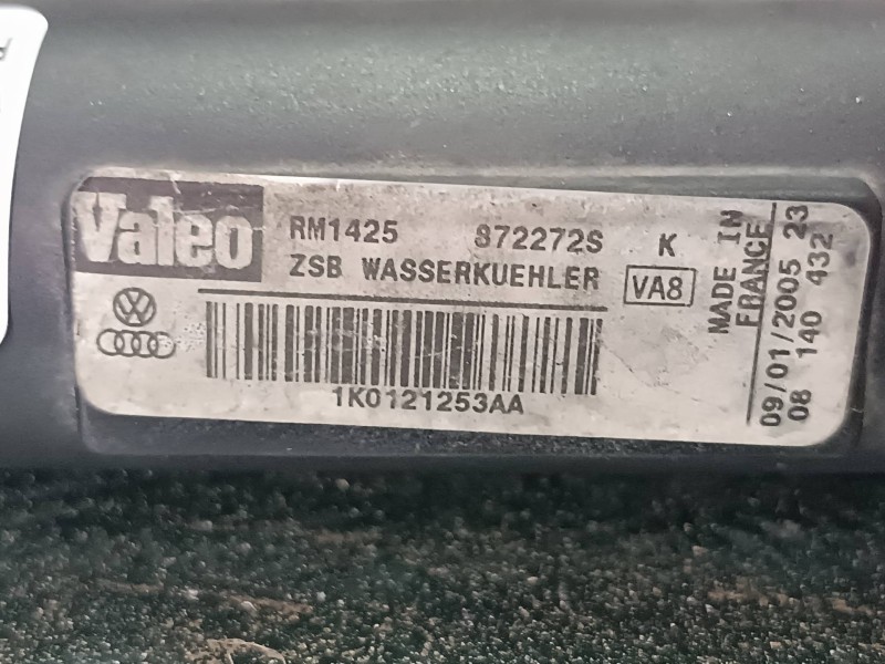 Recambio de radiador agua para volkswagen golf v berlina (1k1) highline referencia OEM IAM 1K0121253AA 872272S 