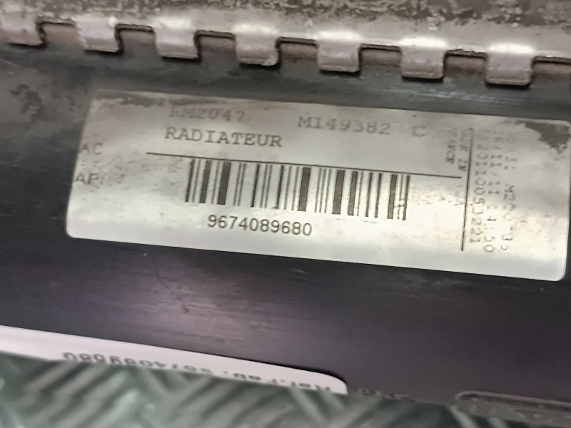 Recambio de radiador agua para citroen c4 picasso sx referencia OEM IAM 9674089680  VALEO
