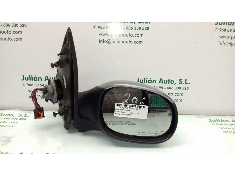 Recambio de retrovisor derecho para peugeot 206 sw xs referencia OEM IAM 96480957XT  ELECTRICO