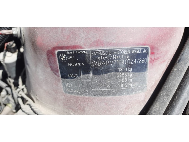 bmw serie 3 coupe (e46) del año 2003