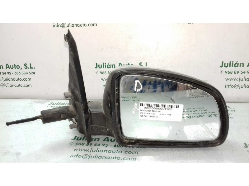 Recambio de retrovisor derecho para opel meriva cosmo referencia OEM IAM 13113476  MANUAL