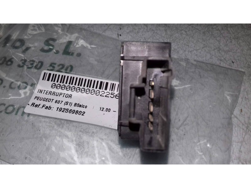 Recambio de interruptor para peugeot 607 (s1) básico referencia OEM IAM 192569802 5 PINES REGULADOR LUCES
