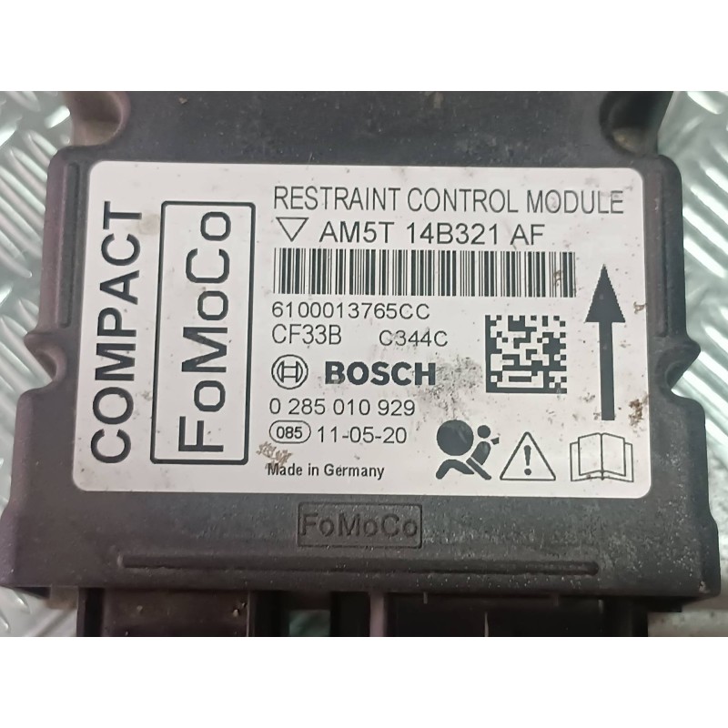 Recambio de centralita airbag para ford c-max (cb3) ghia referencia OEM IAM AM5T14B321AF 0285010929 BOSCH