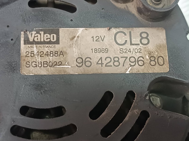 Recambio de alternador para citroen xsara picasso 1.6 sx referencia OEM IAM 9642879680 CL8 VALEO