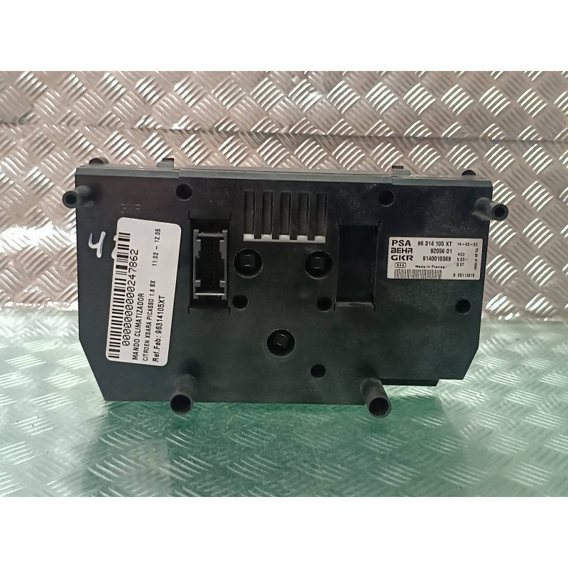 Recambio de mando climatizador para citroen xsara picasso 1.6 sx referencia OEM IAM 96314105XT 9205601 9140010369