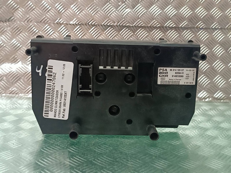 Recambio de mando climatizador para citroen xsara picasso 1.6 sx referencia OEM IAM 96314105XT 9205601 9140010369