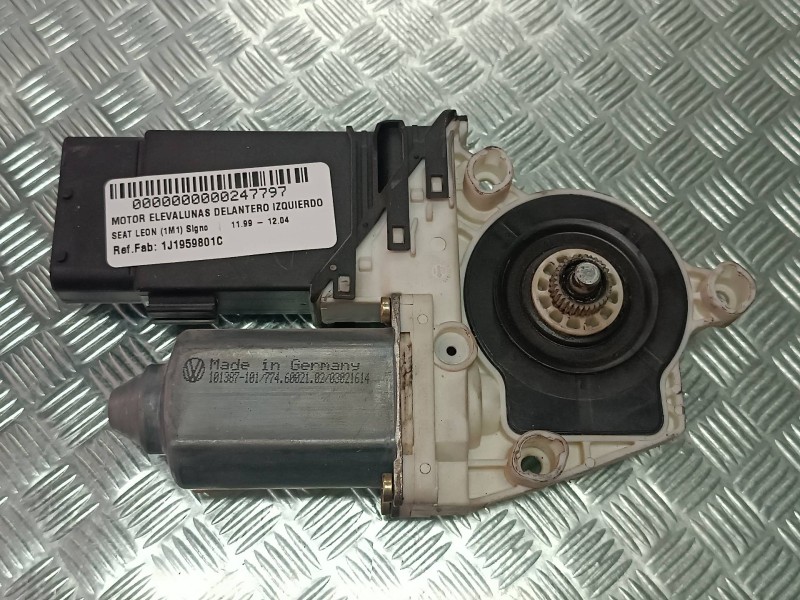 Recambio de motor elevalunas delantero izquierdo para seat leon (1m1) signo referencia OEM IAM 1J1959801C 1716287 