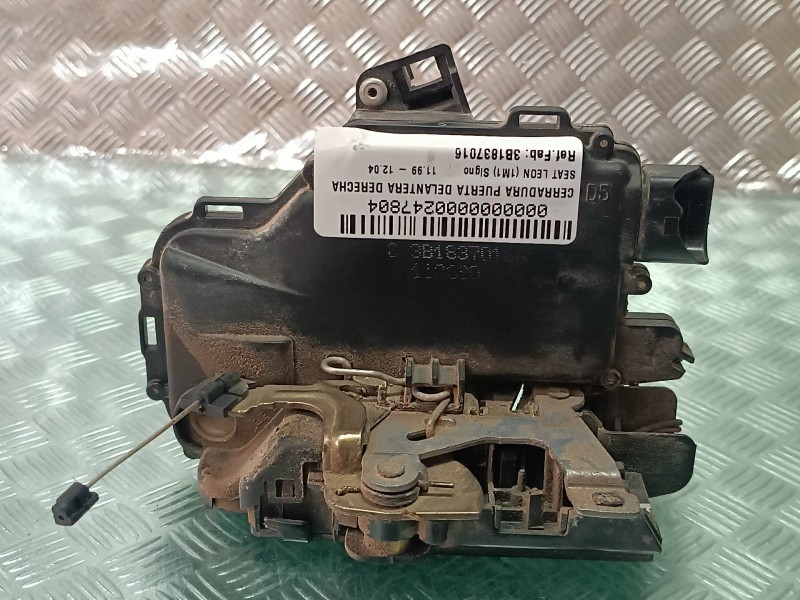 Recambio de cerradura puerta delantera derecha para seat leon (1m1) signo referencia OEM IAM 3B1837016  ELECTRICA