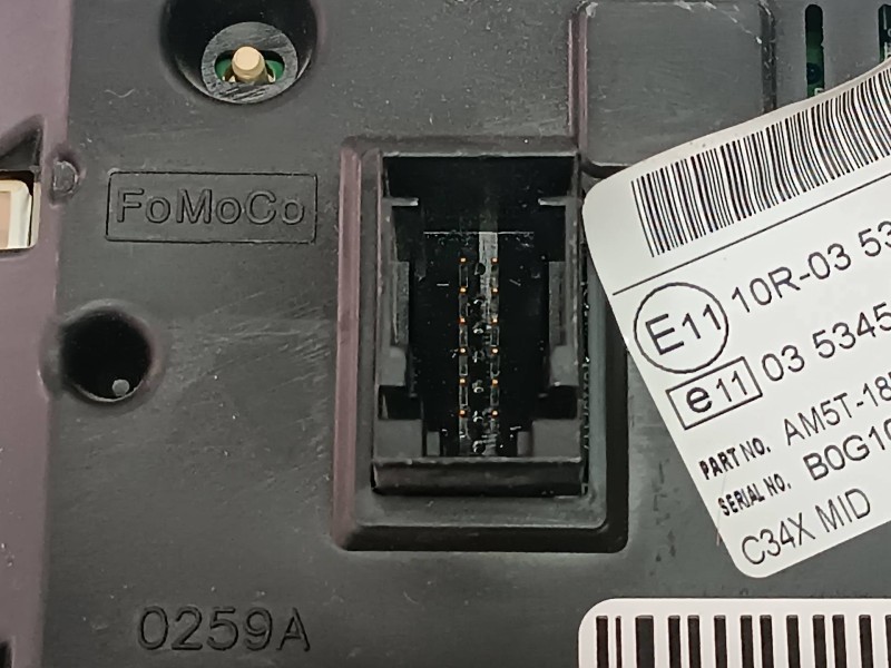 Recambio de pantalla multifuncion para ford c-max (cb3) ghia referencia OEM IAM AM5T18B955BE 10R035345 