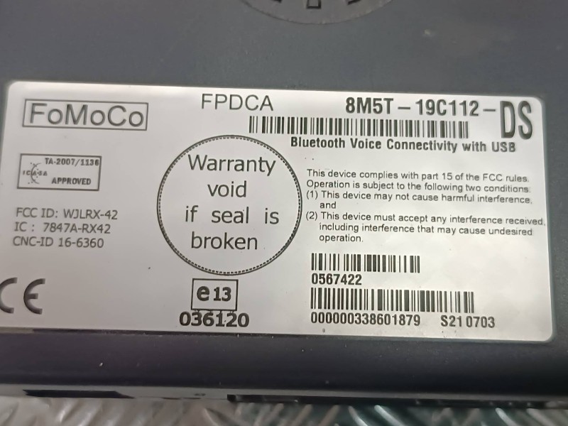Recambio de modulo electronico para ford c-max (cb3) ghia referencia OEM IAM 8M5T19C112 0660081953 FOMOCO