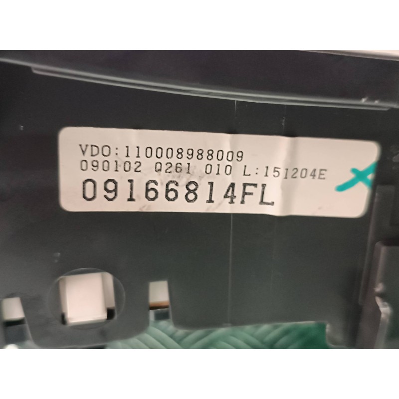 Recambio de cuadro instrumentos para opel corsa c comfort referencia OEM IAM 09166814FL 110008988009 VDO