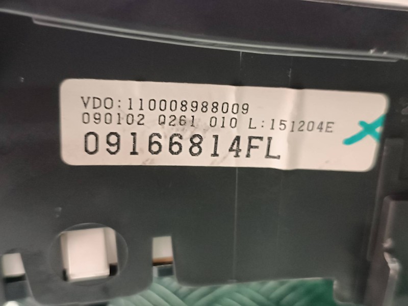 Recambio de cuadro instrumentos para opel corsa c comfort referencia OEM IAM 09166814FL 110008988009 VDO